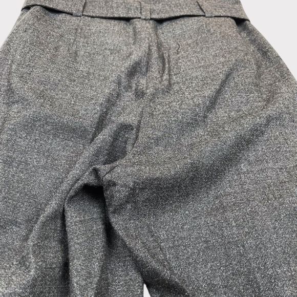 IRO Belted Gray Wool Trousers Pleated Straight Leg Pants Women's Size 36 (US 4) - Picture 9 of 13